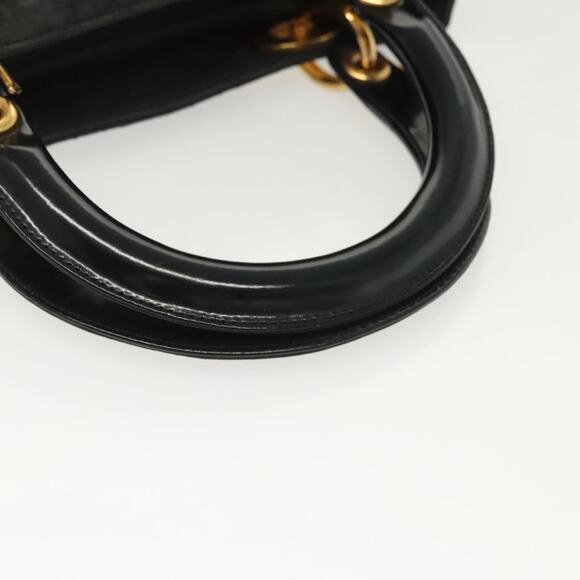 DIOR Canage Hand Bag Nylon Black Gold - Picture 7 of 12